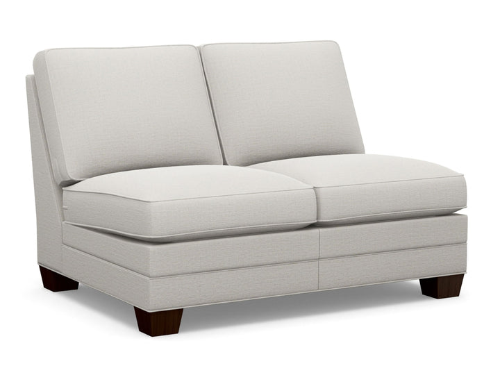 Lexington Upholstery - Townsend Fabric Armless Loveseat - White
