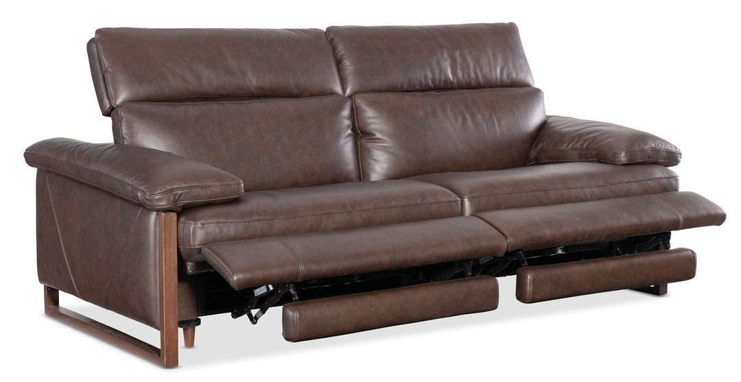 Jericho - Power Sofa With Power Headrest - Brown