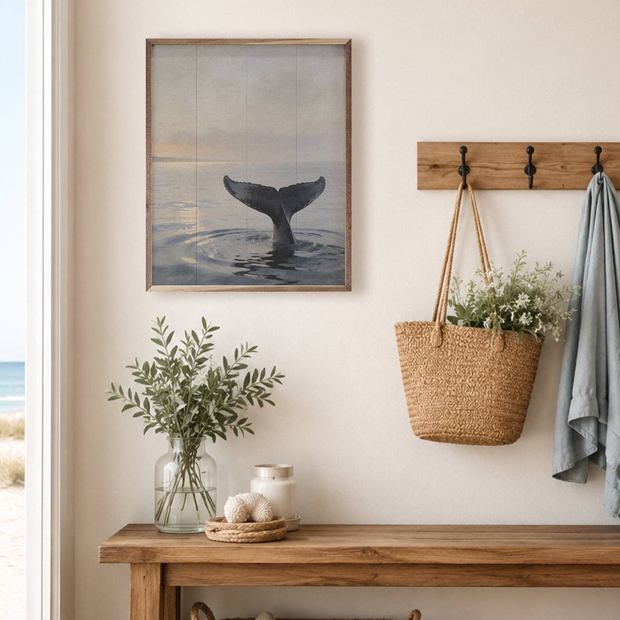 Whale Tail At Sunset