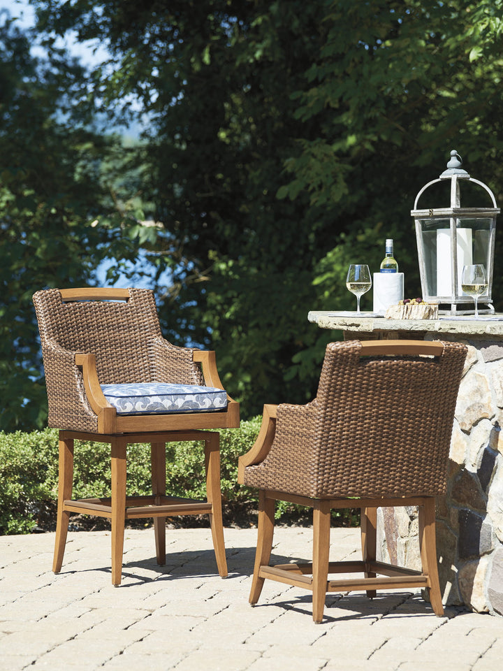 Harbor Isle - Counter Stool - Dark Brown