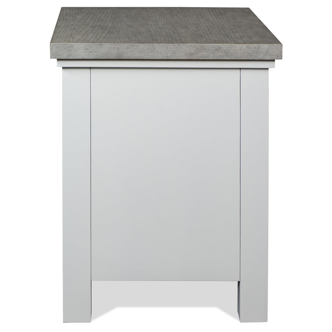 Cora - Rectangular Leg Dining Table - Cloud / Fog