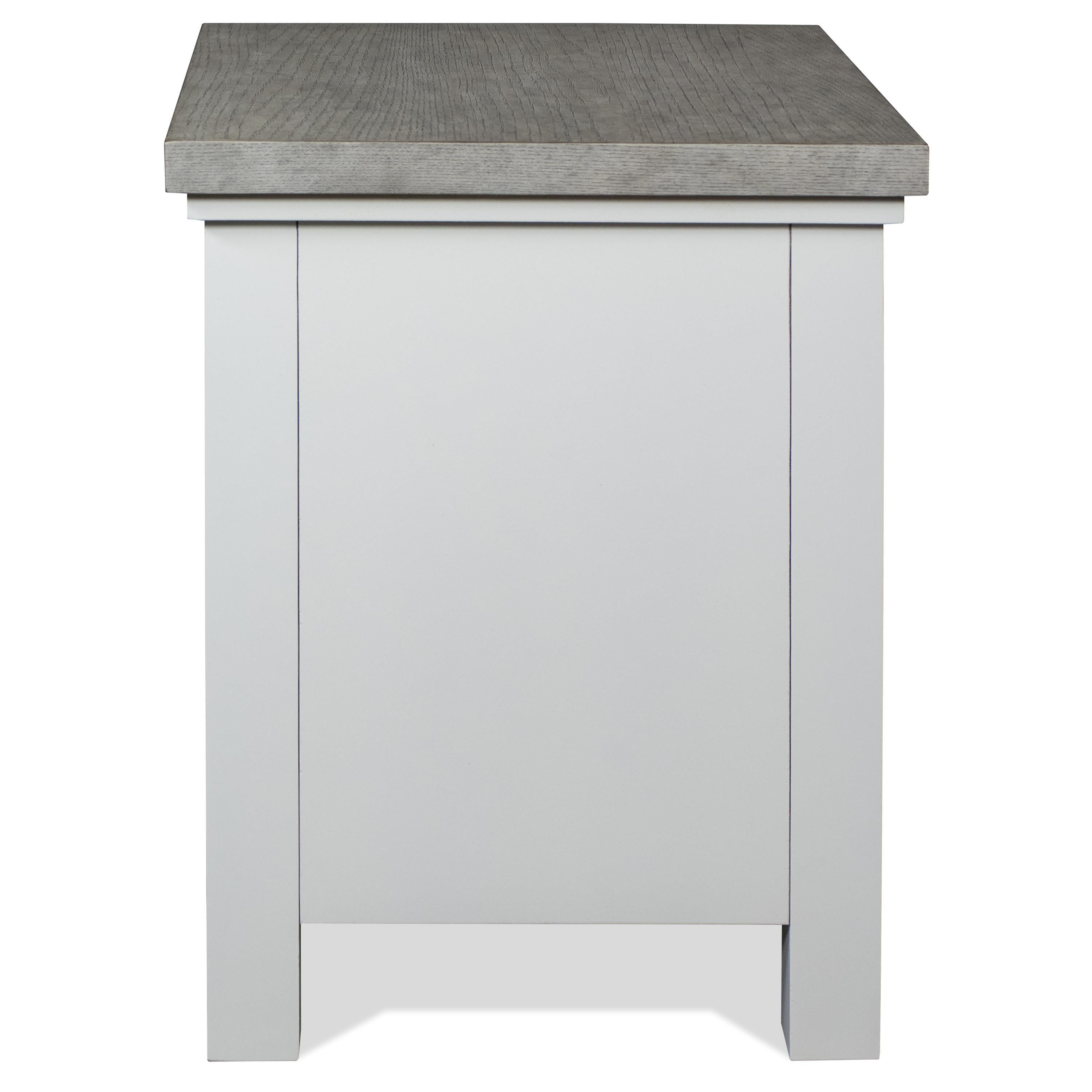 Cora - Rectangular Leg Dining Table - Cloud / Fog