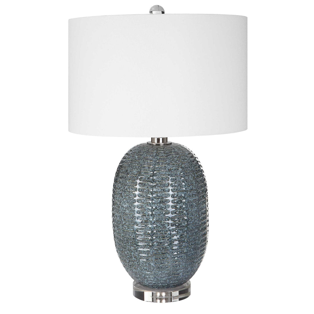 Caralina - Geometric Table Lamp - Gray
