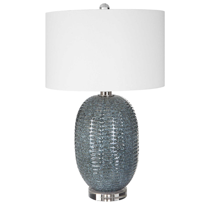 Caralina - Geometric Table Lamp - Gray