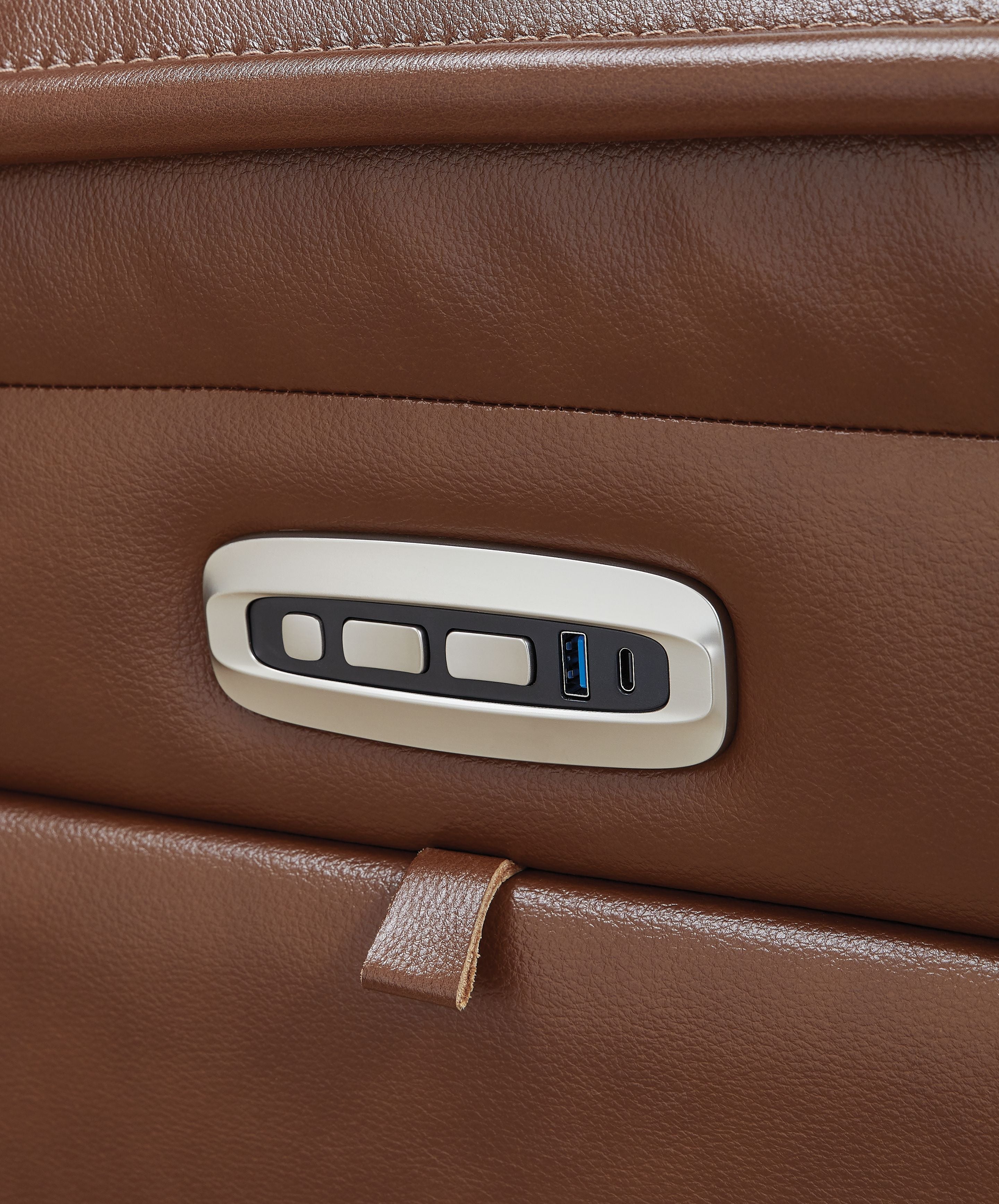 Healy Pier - Power Recliner / Adj Headrest - Chocolate