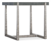 Chapman - Mixed Media End Table - Pearl Silver