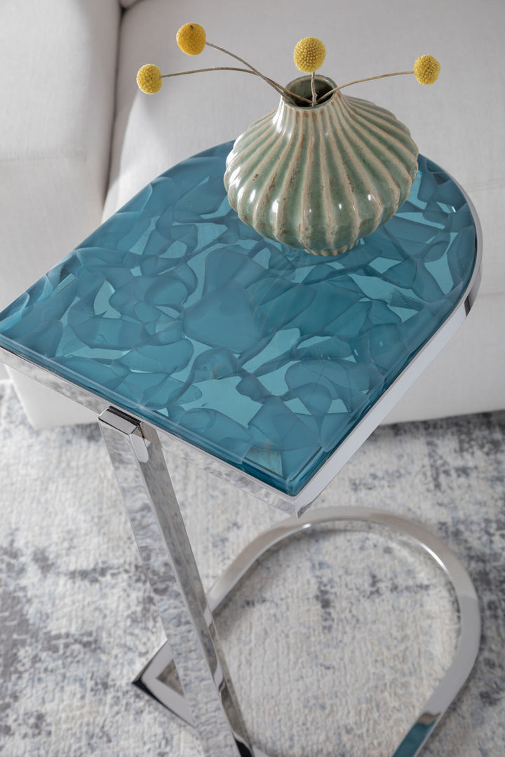 Signature Designs - Placido Spot Table - Light Blue