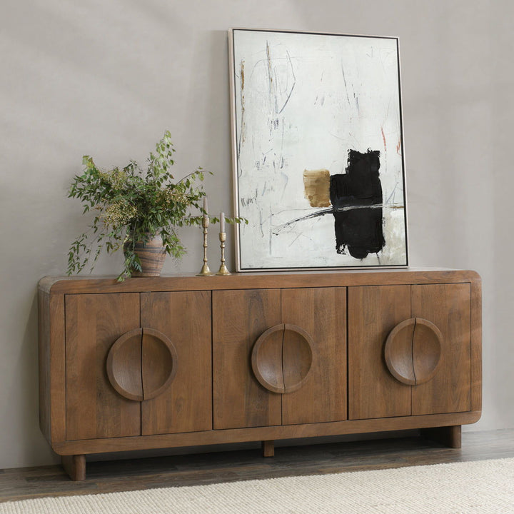 Vally - Wood 6 Door Buffet - Natural