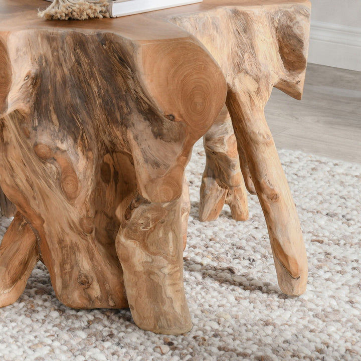 Cypress - Teak Root End Table