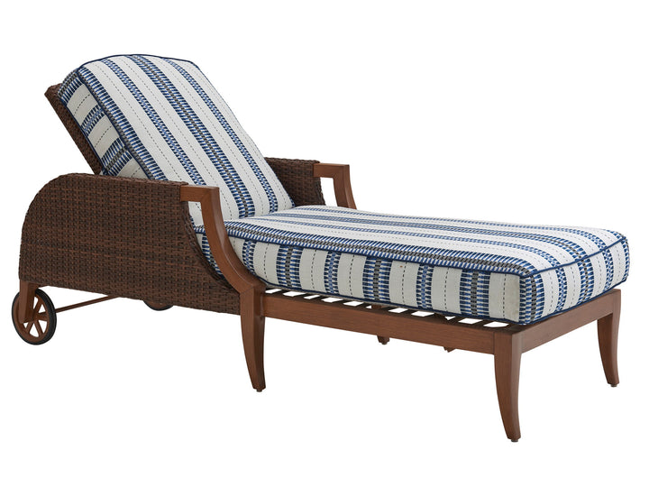 Harbor Isle - Chaise Lounge - Dark Brown