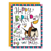 Old Dog New Tricks Birthday Card - 9477