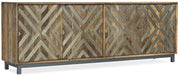 Home Accent - 4-Door Entertainment Console - Light Brown