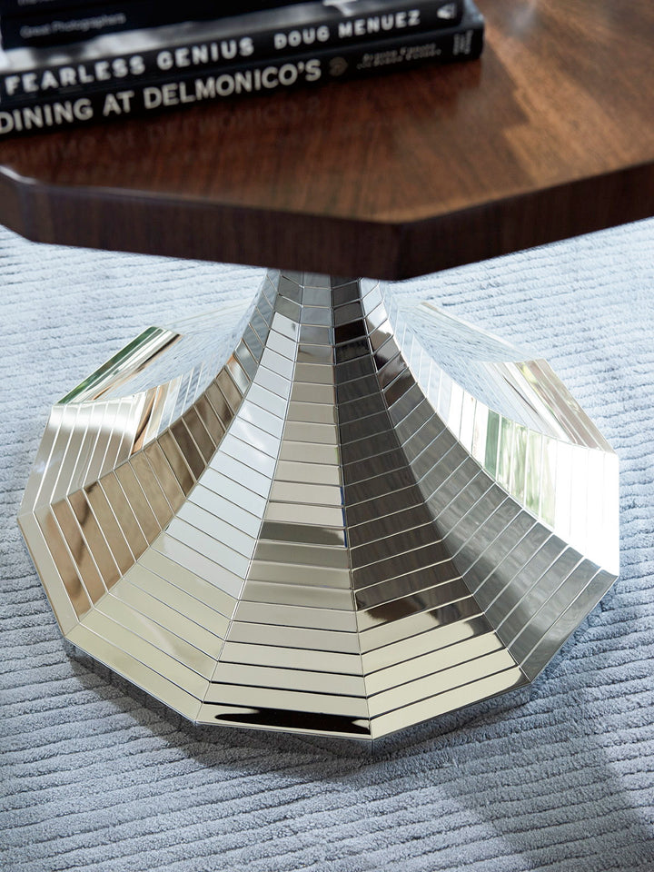 Macarthur Park - Hermosa Center Table - Pearl Silver