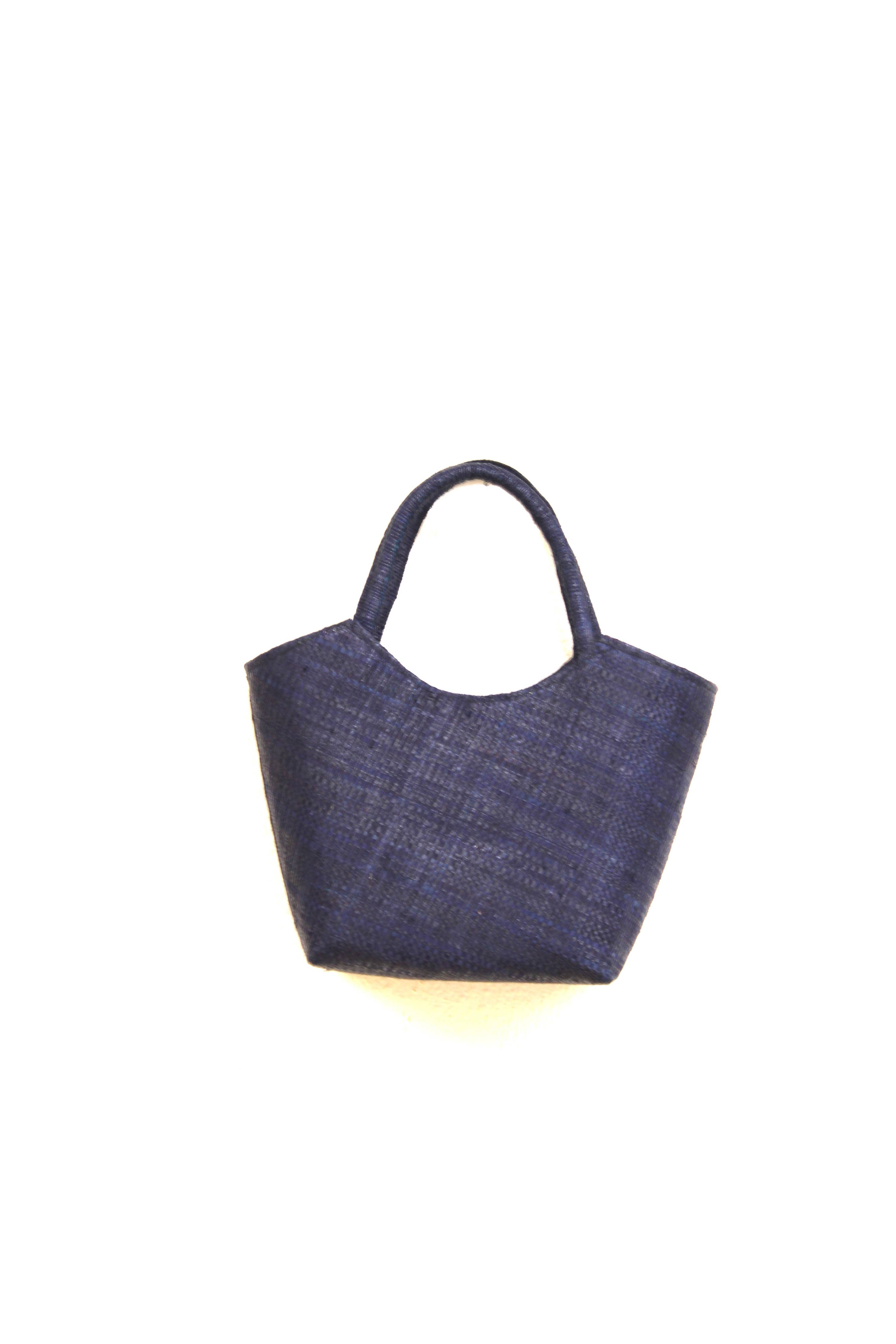 Little Betty Mini Straw Purse Zippered Handbag: Black