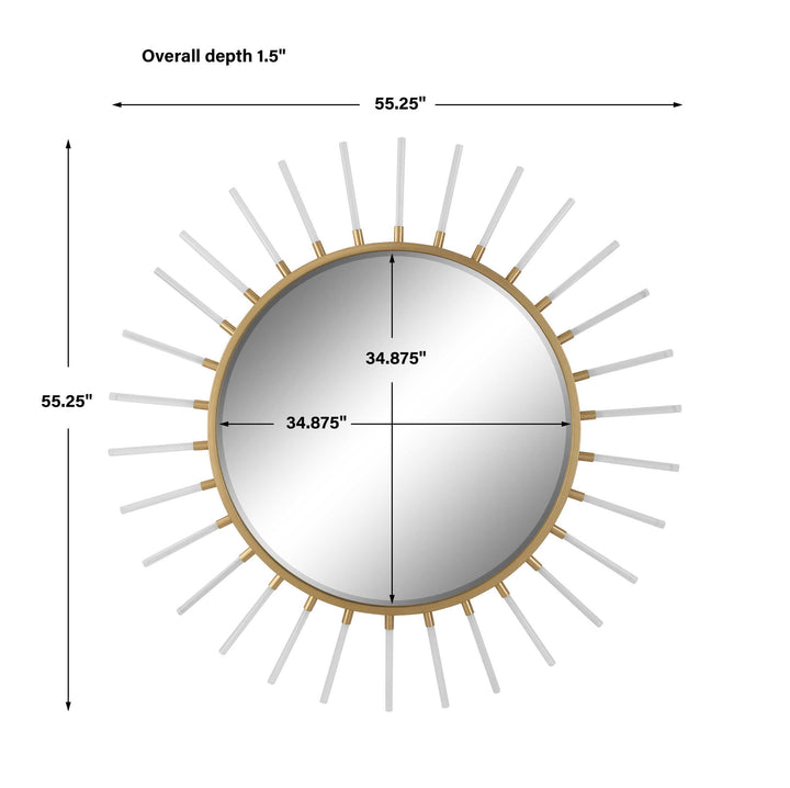 Oracle - Round Starburst Mirror