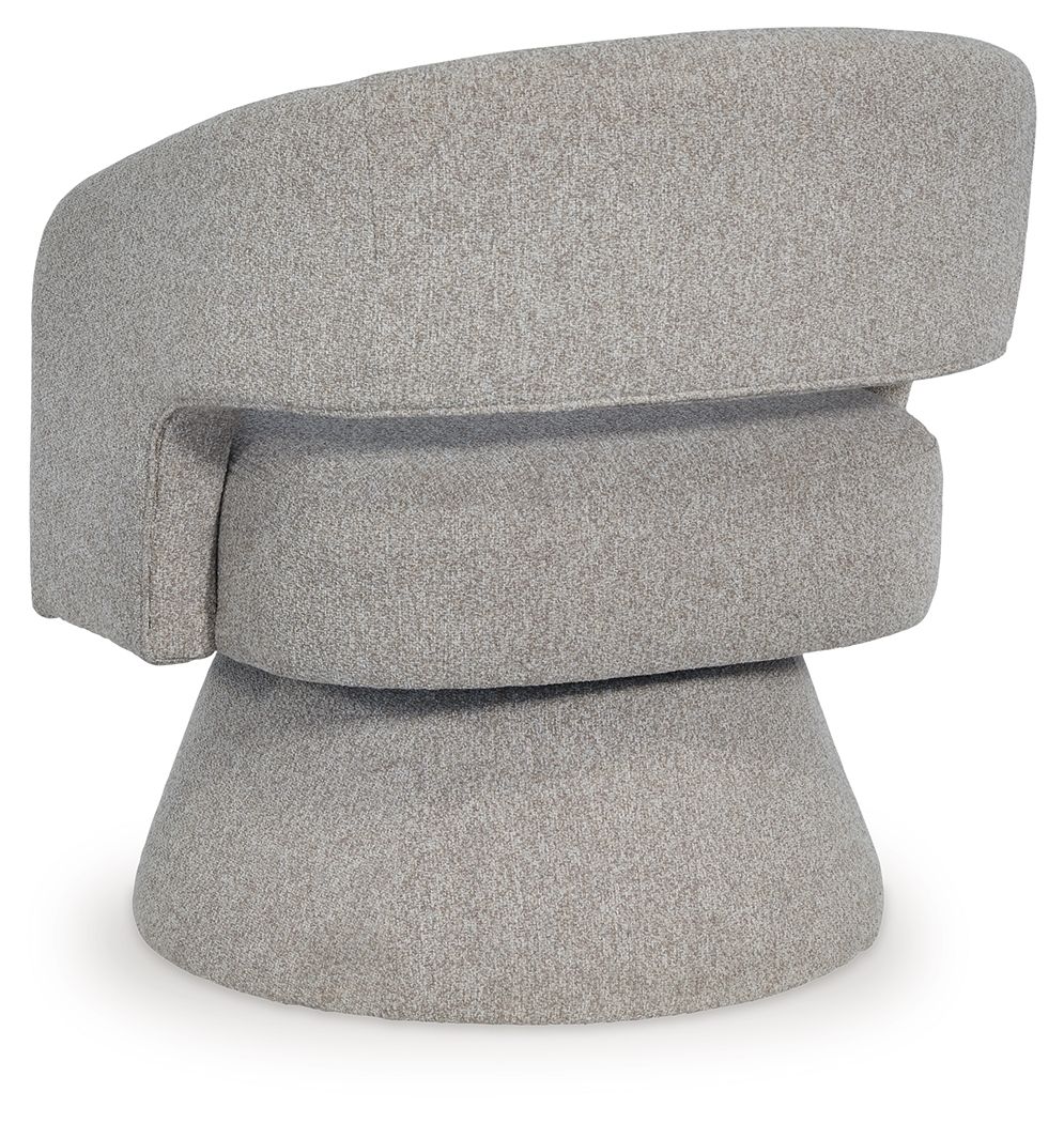 Nashkins - Swivel Accent Chair - Pebble