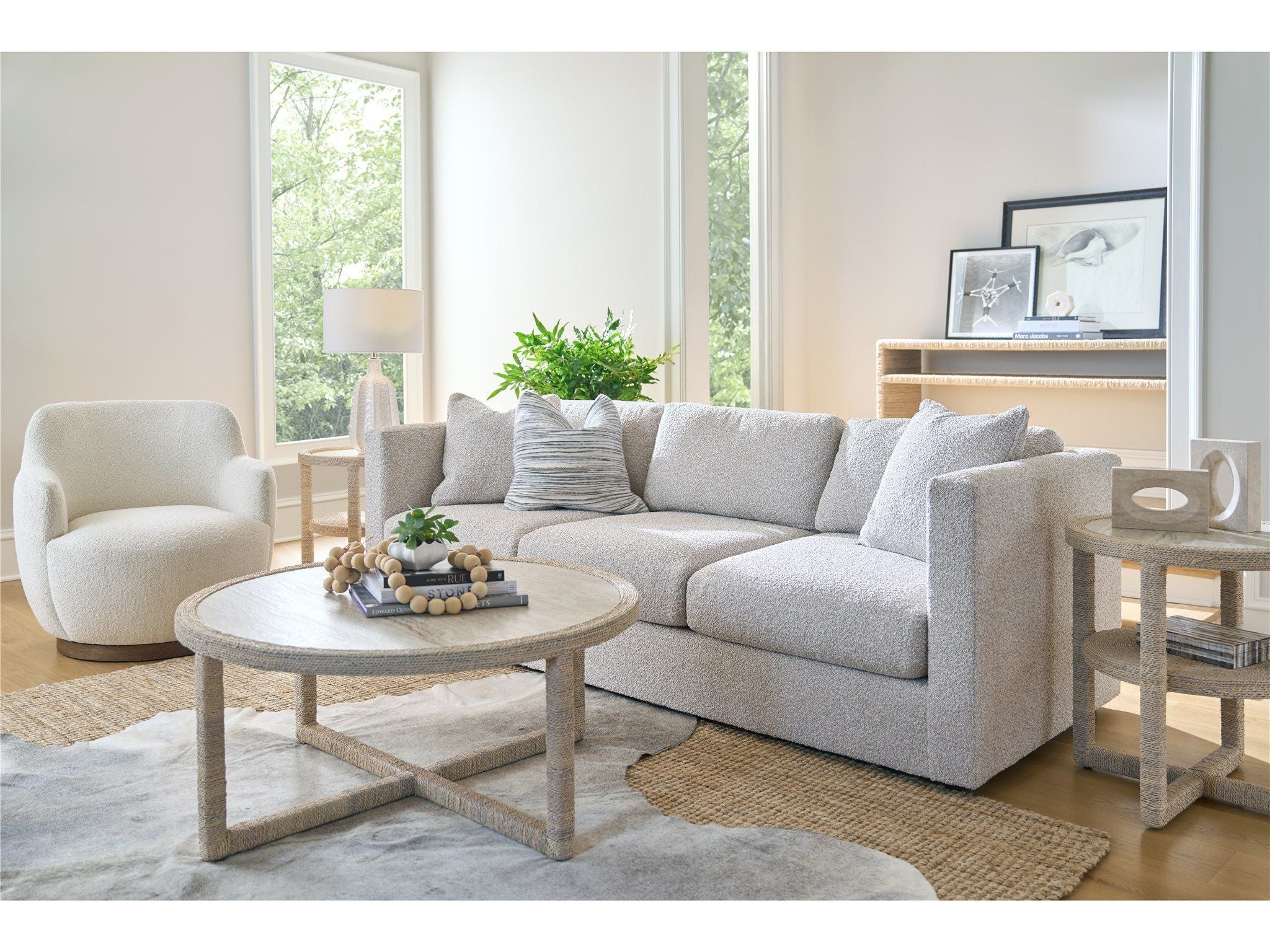 Oasis - Abaca Side Table - Beige