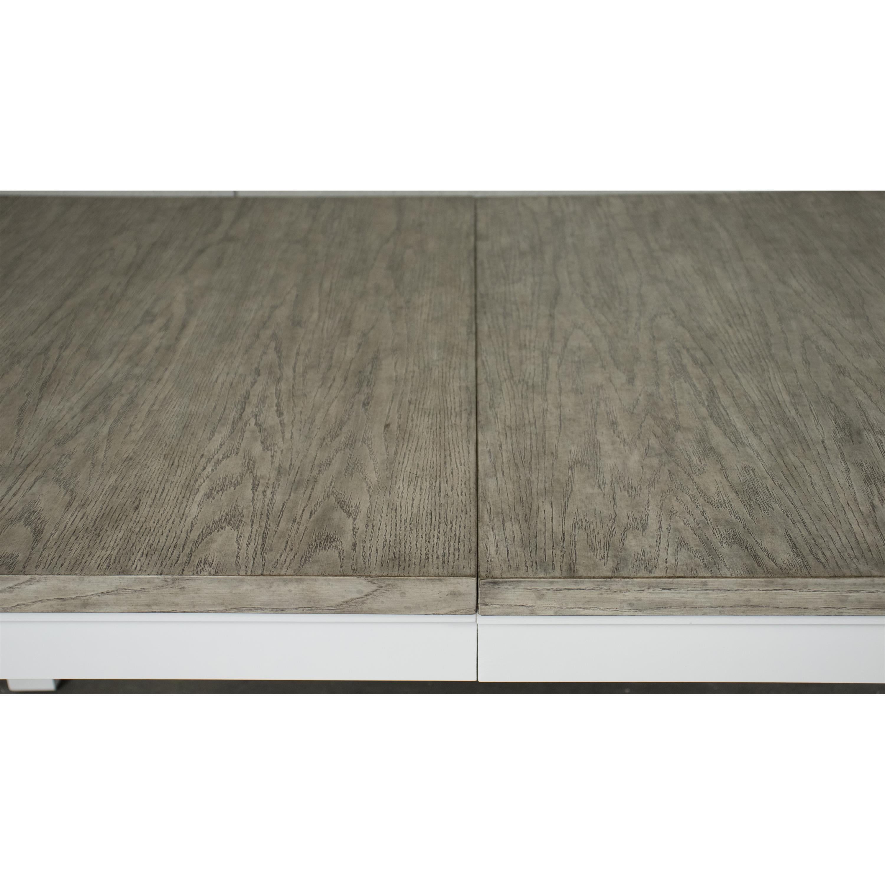 Cora - Rectangular Leg Dining Table - Cloud / Fog