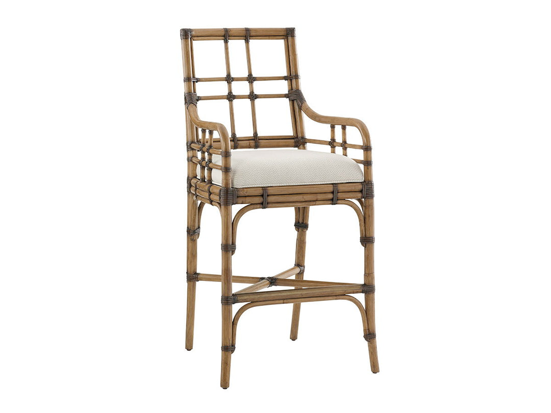 Twin Palms - Lands End Bar Height Stool - Light Brown