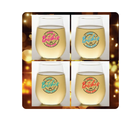 CLASSY BITCHES -SHATTERPROOF WINE GLASS SET/4
