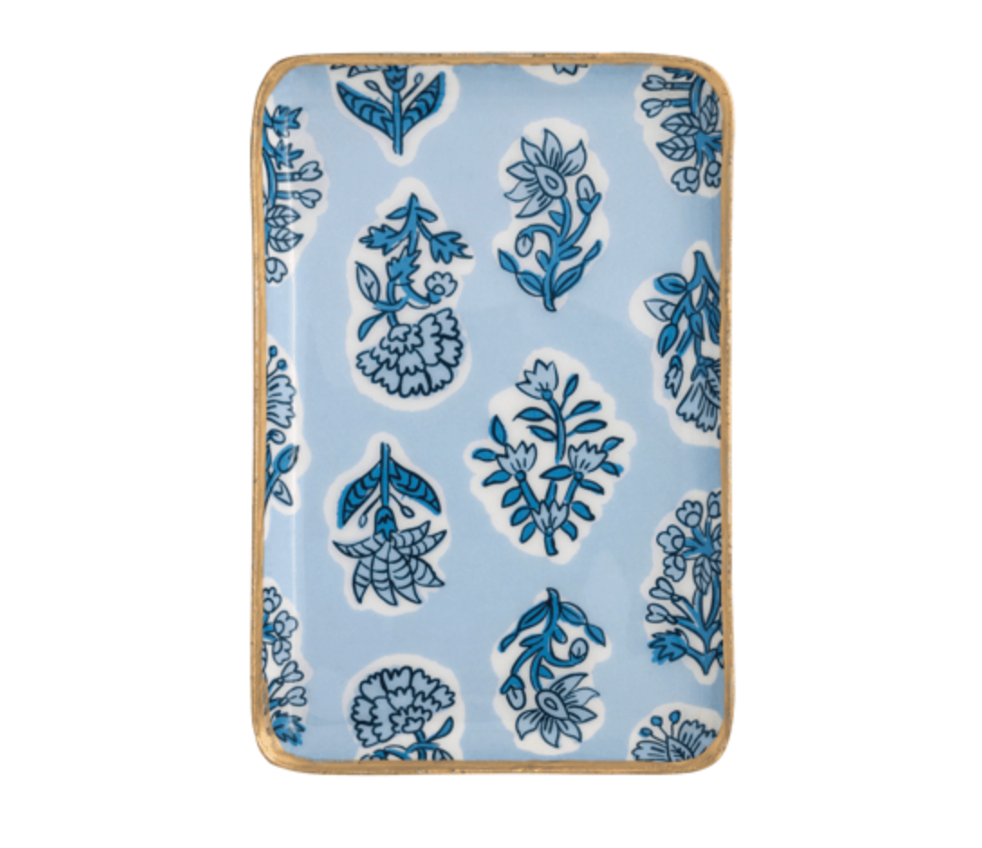 BLOCK PRINT  TIDBIT PLATE