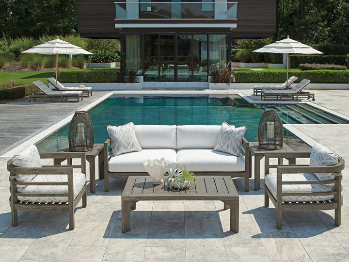 La Jolla - Wood Sofa - Dark Gray