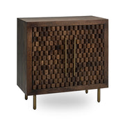 Norwood - 2 Door Cabinet - Bark Brown