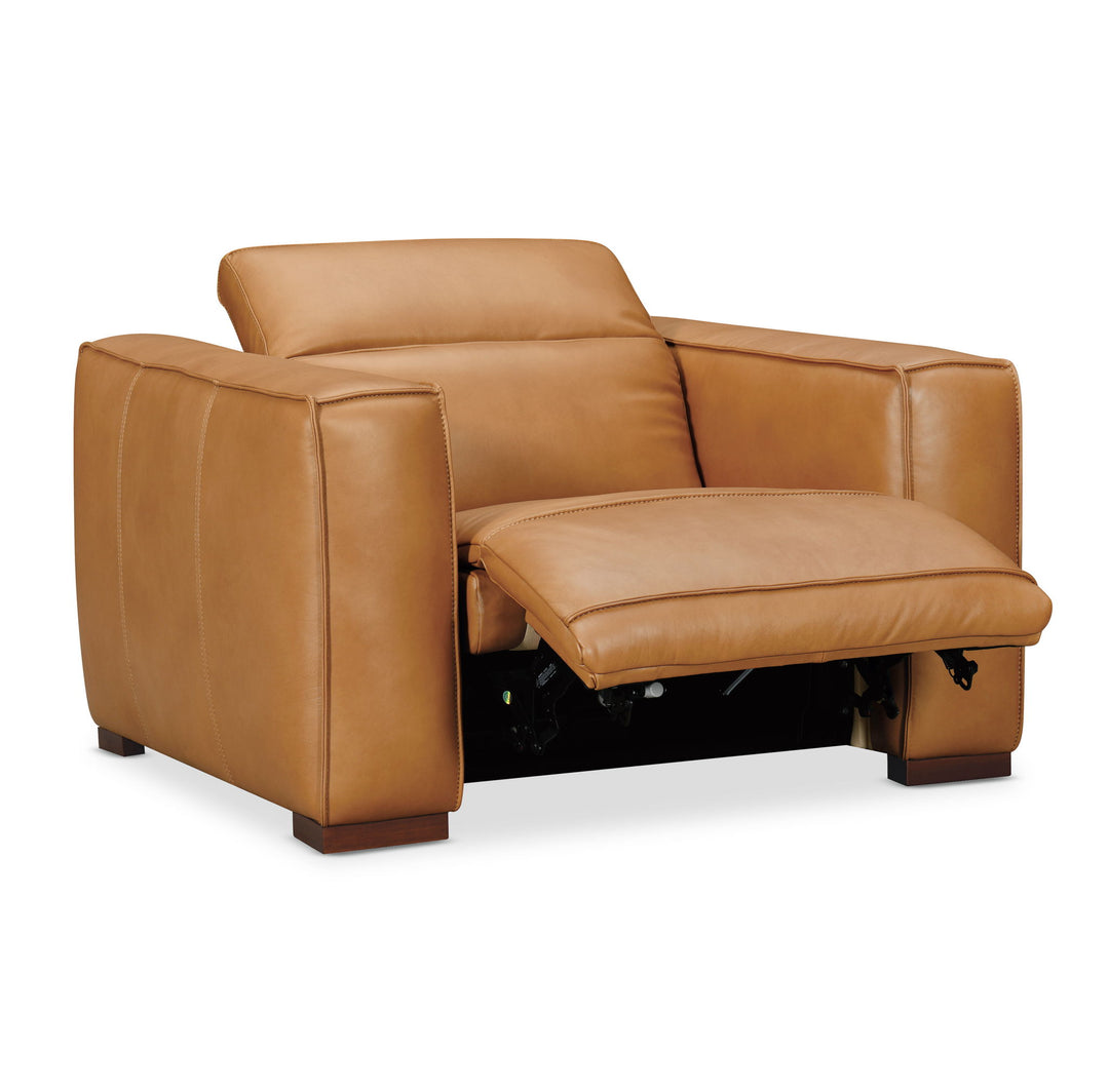 MS - Fresco Power Recliner With Power Headrest - Light Brown