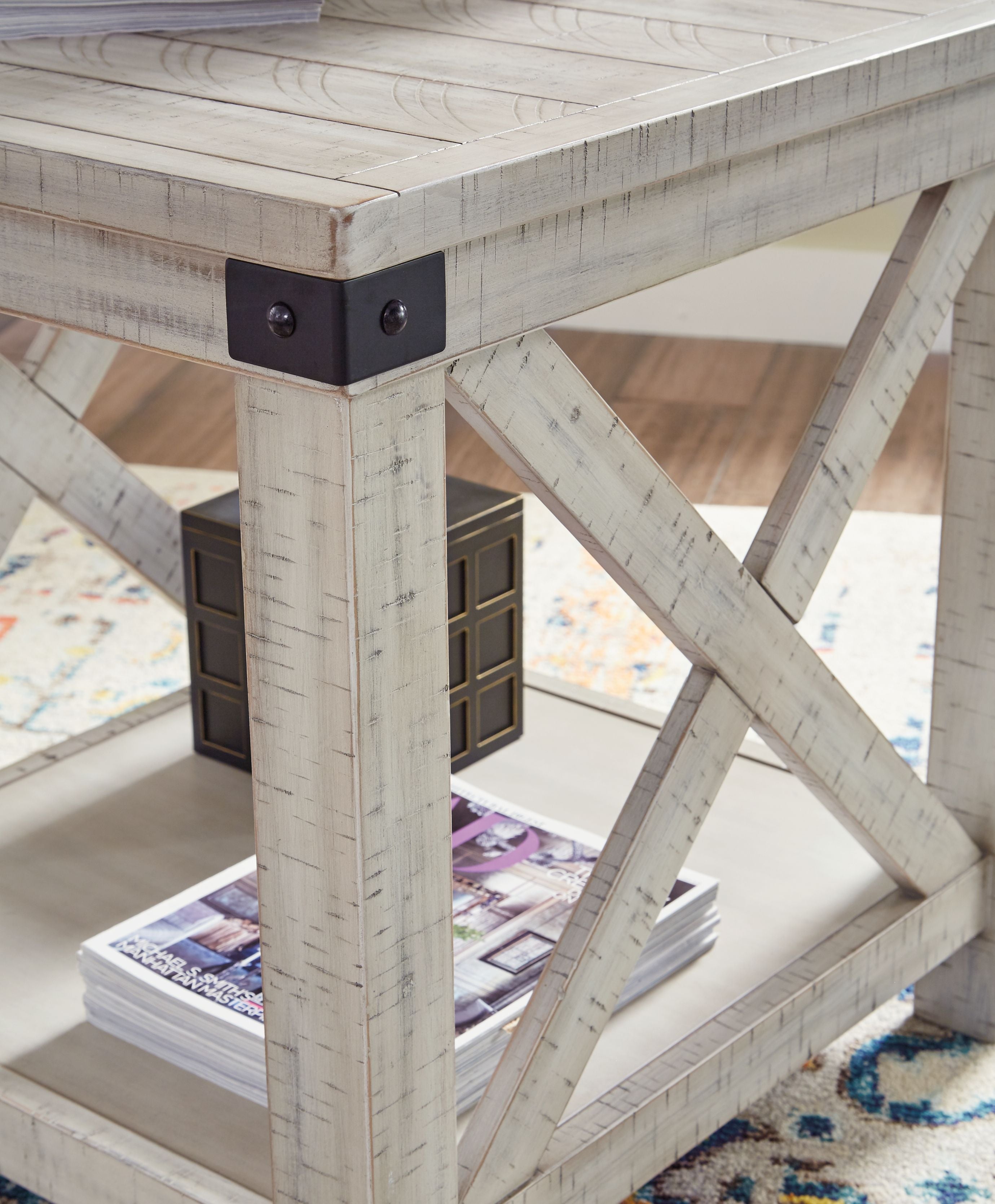 Carynhurst - Rectangular End Table - Whitewash