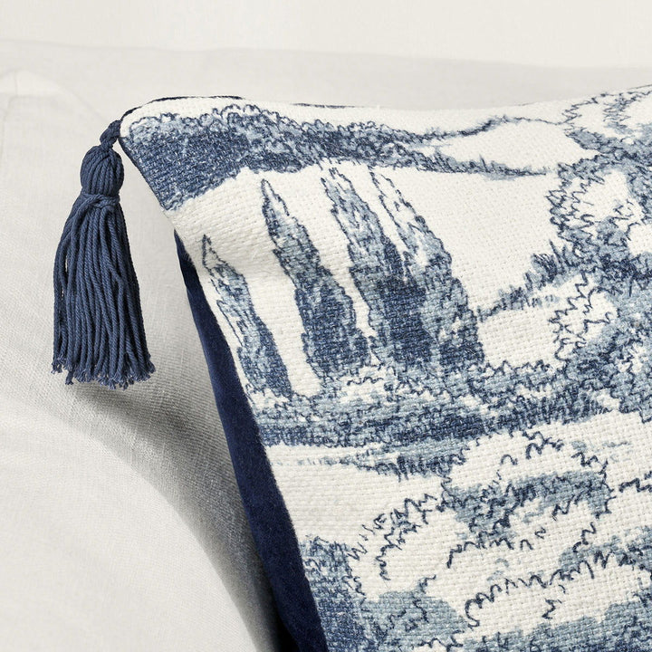 Villa Classics - TL Stonework Pillow - Denim Blue