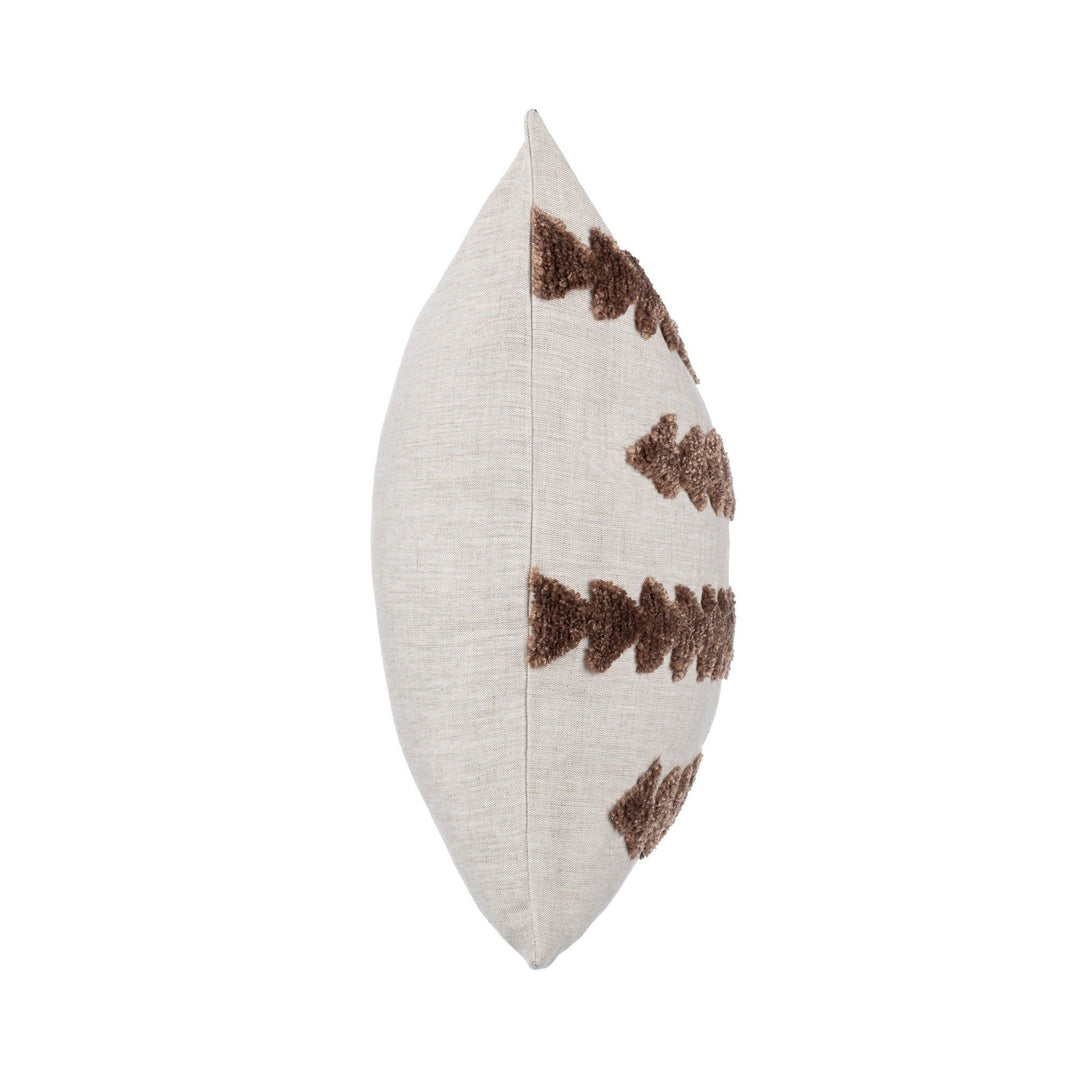 Essay - 22" x 22" LN Pillow - Frothed Brown