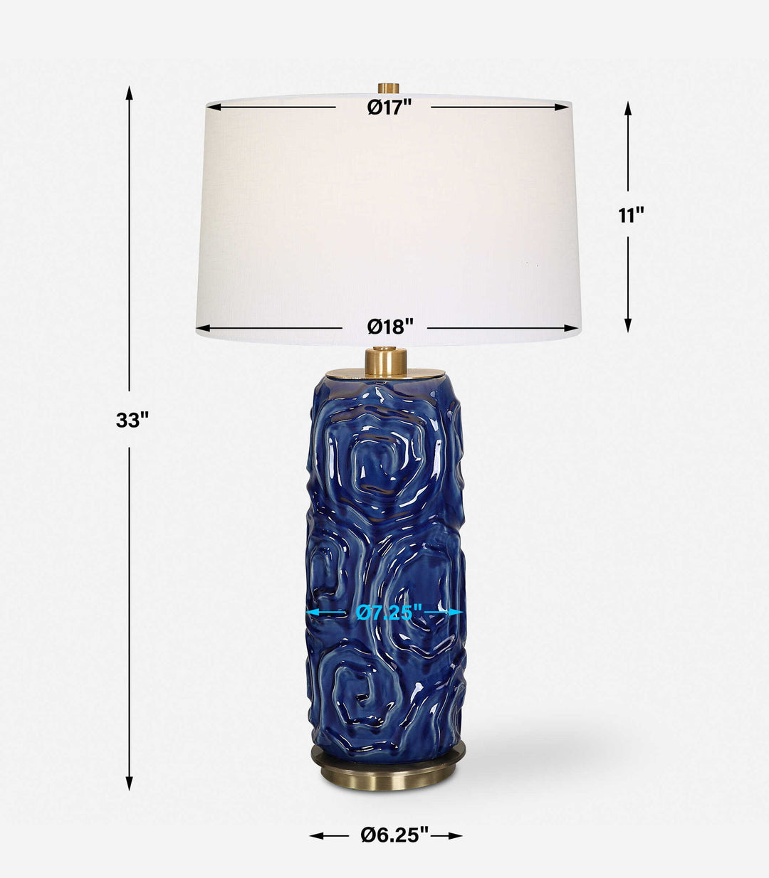 Zade - Table Lamp - Blue