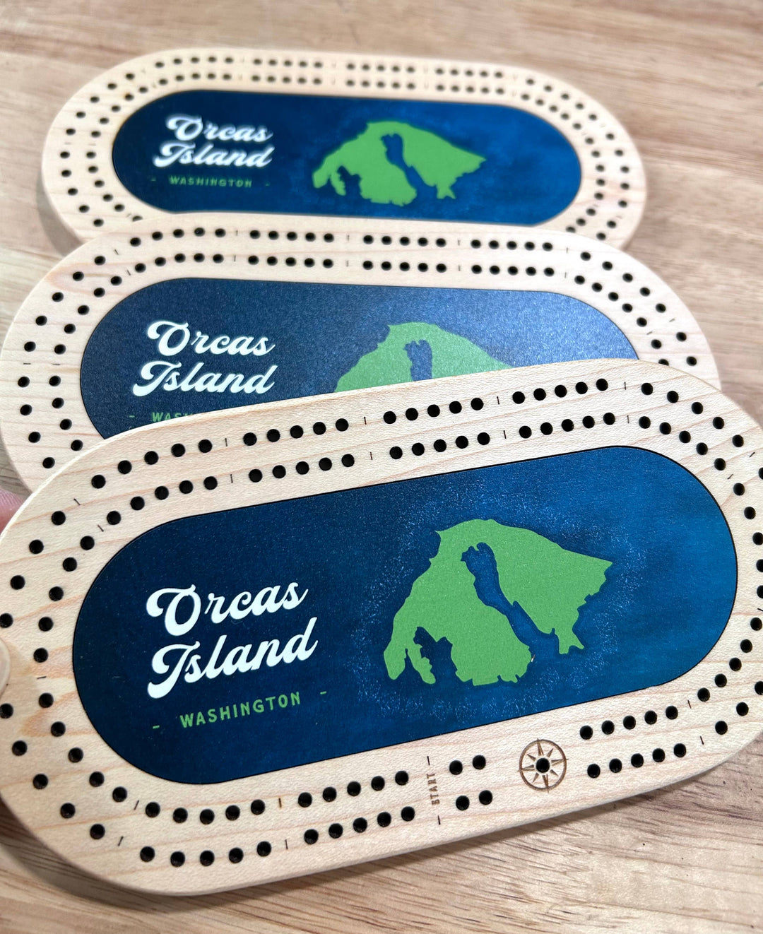 Any Island Mini Cribbage Board with Custom Pegs: Select best pegs for us