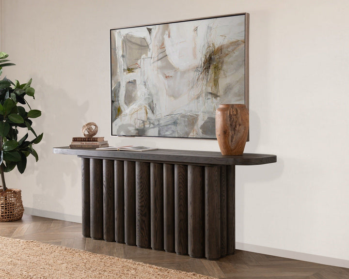 Tiber - Oak Wood Console Table
