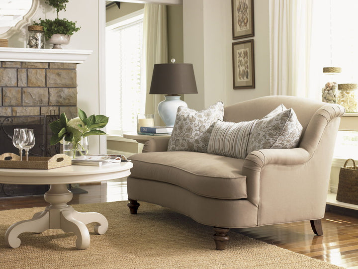 Lexington Upholstery - Diane Settee - Light Brown