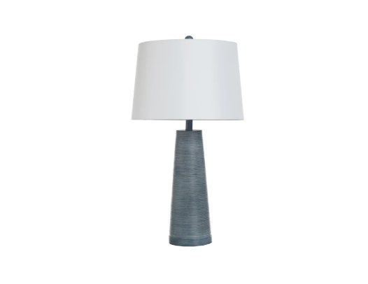 DENIM WASHED CONE TABLE LAMP