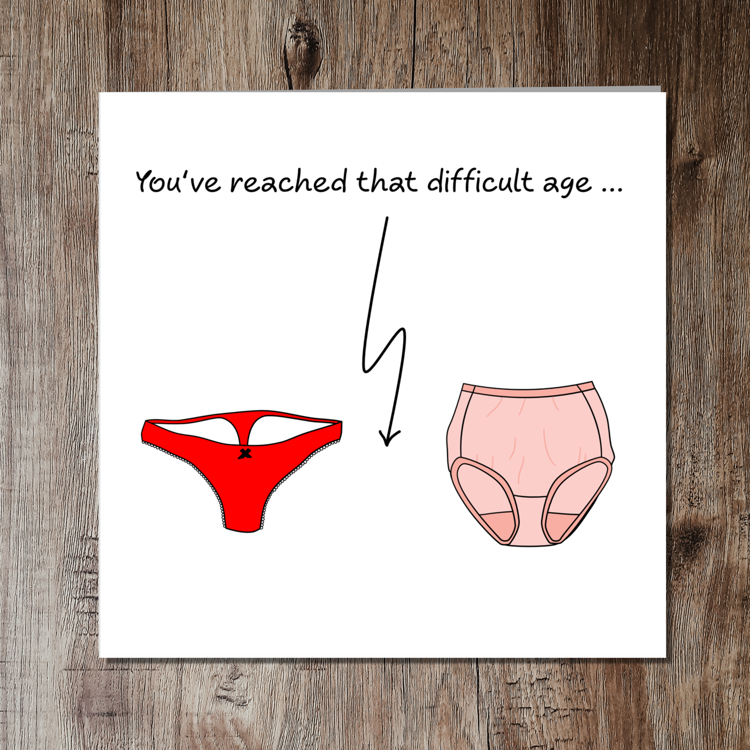 Funny Birthday Card for wife, girl friend, female, girlfriend, Mum, Aunty - humorous amusing - 30th 40th 50th Birthday