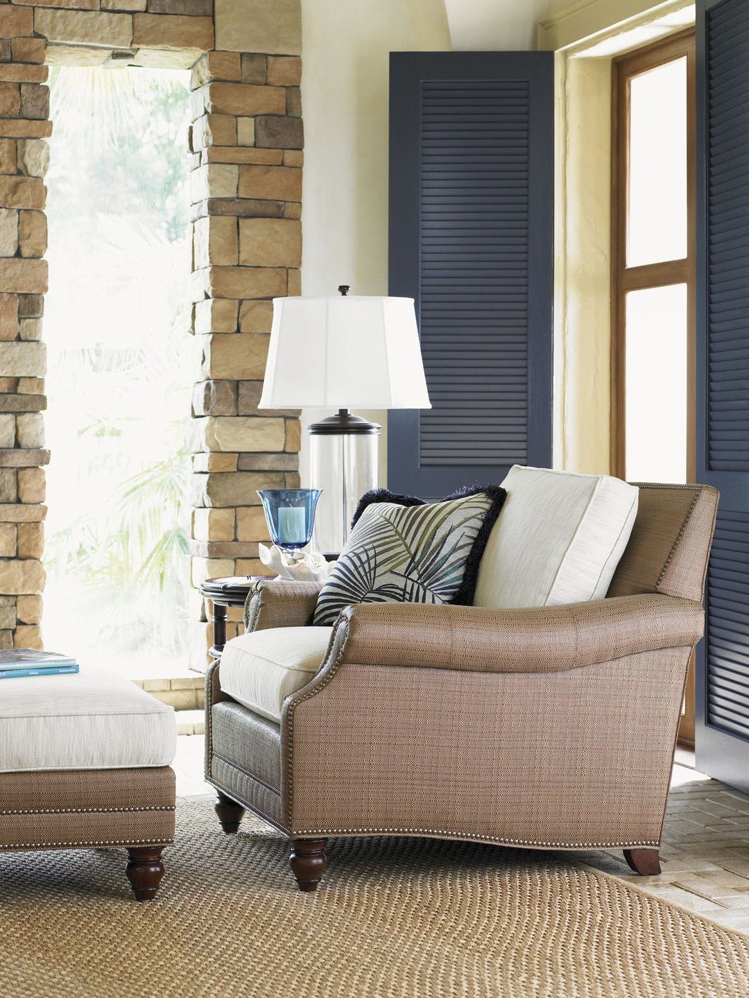 Tommy Bahama Upholstery - Shoal Creek Ottoman