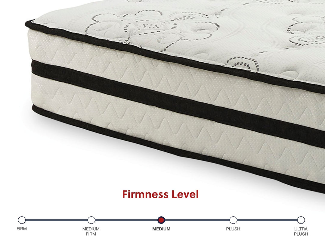 Chime 10 Inch Hybrid - White - 2 Pc. - Queen Mattress And Pillow