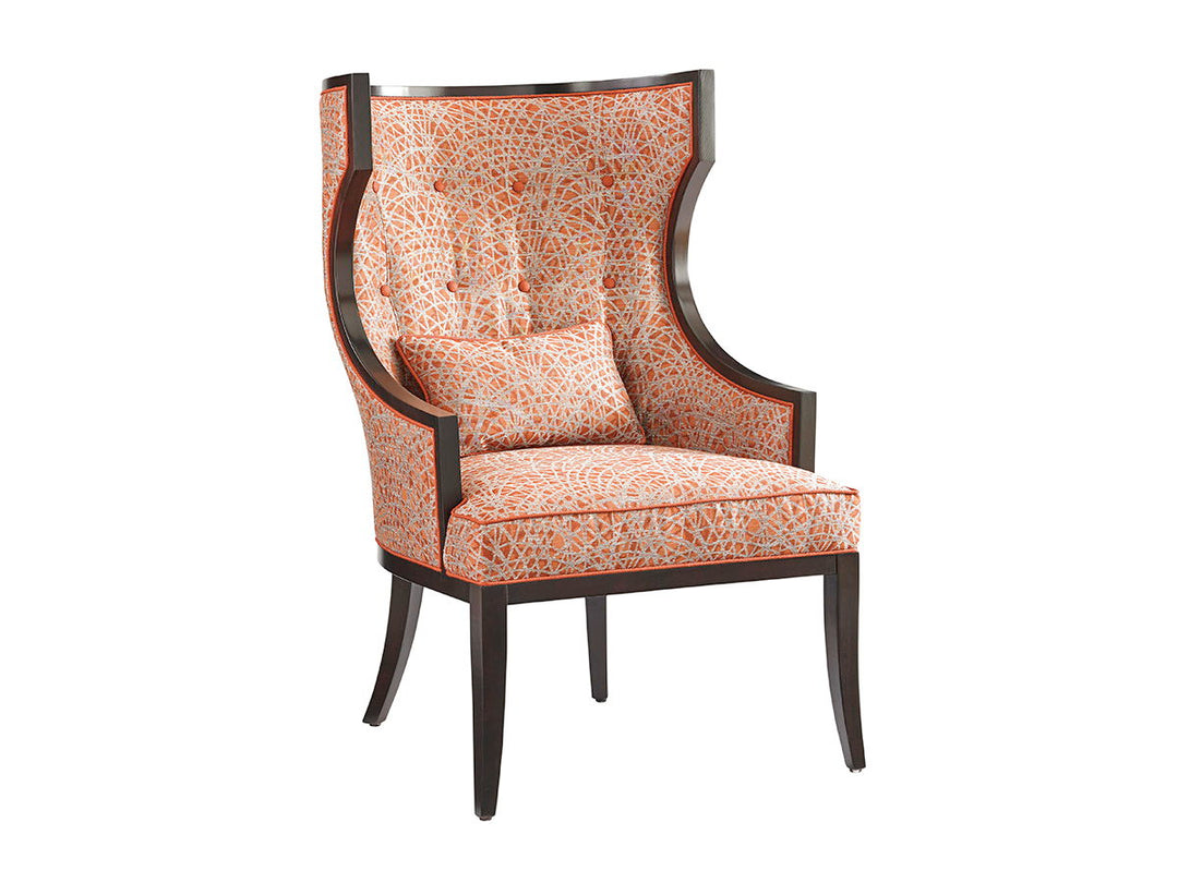 Kensington Place - Dover Chair - Dark Brown / Gray