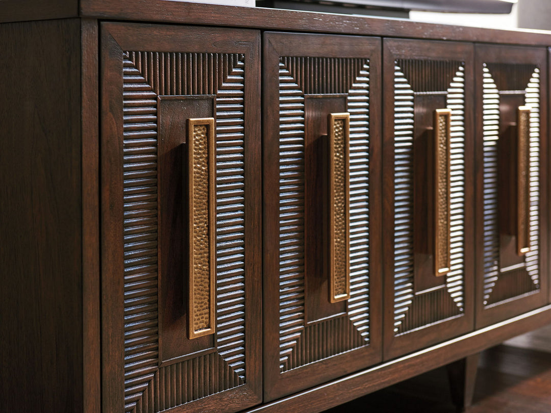 Silverado - Modesto Media Console - Dark Brown