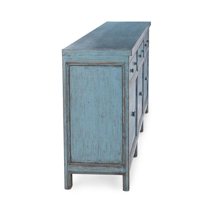 Montgomery - 3 Drawers 6 Door Cabinet - Sky Blue