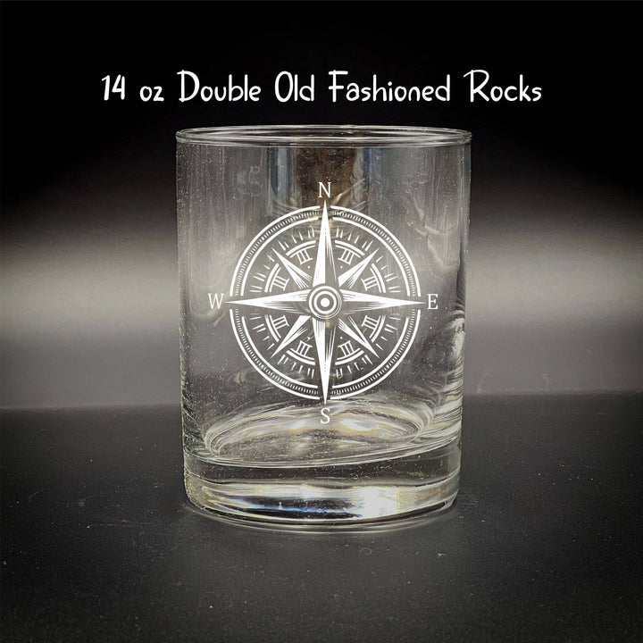 Compass 14 oz Double Old Fashioned: No Custom text