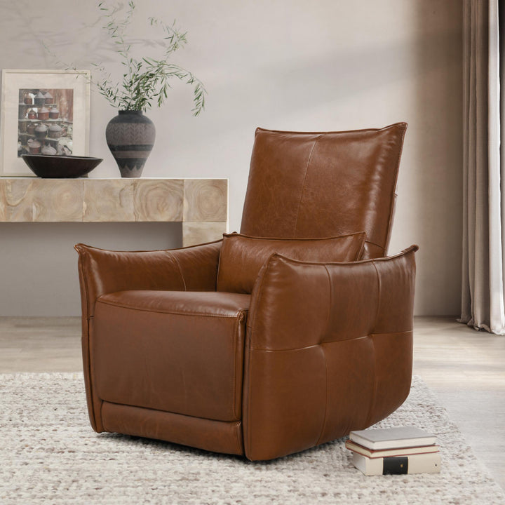 Amsterdam - Leather Power Recliner - Kona Brown
