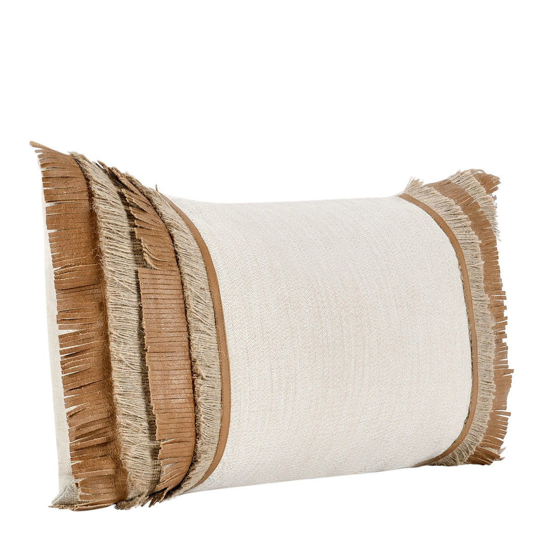 Timeless - TL Pottery Leather Pillow - Chestnut / Natural