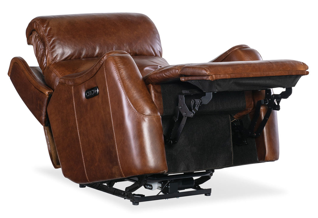 Harlan - Zero Gravity Power Recliner With Power Headrest - Dark Brown