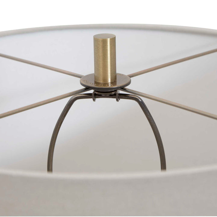 Monacan - Textured Table Lamp - Gray