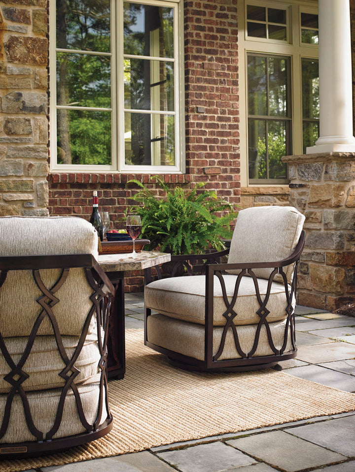 Royal Kahala Black Sands - Swivel Chair - Dark Brown