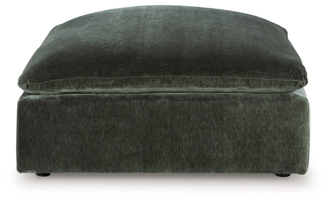 Carriage View - Jade - Oversized Accent Ottoman