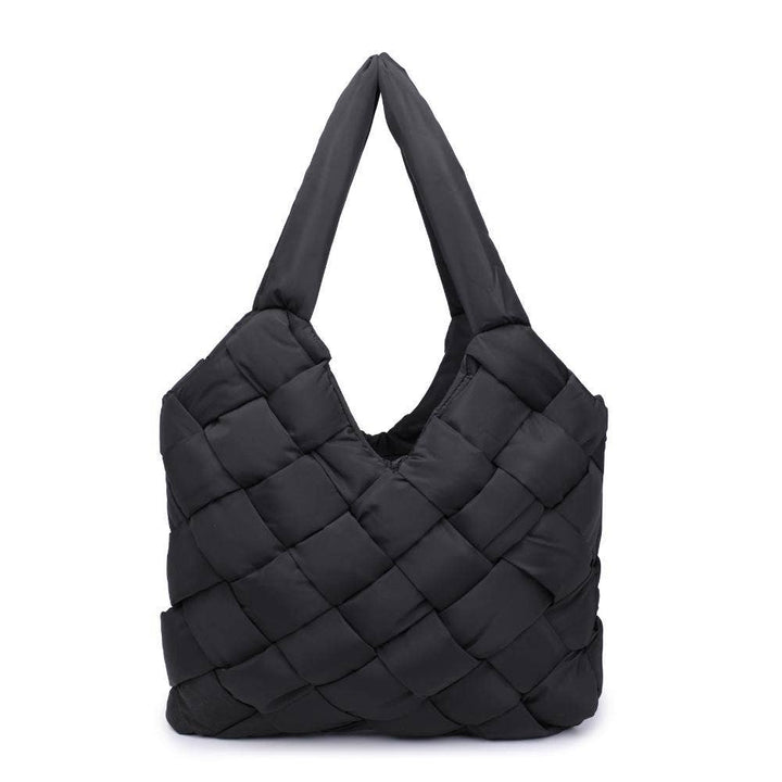 Illumine Woven Nylon Tote: Nude